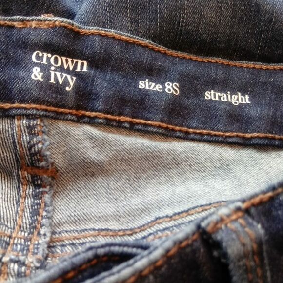 crown & Ivy five pocket straight jeans - Picture 7 of 8